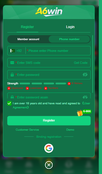 A6Win Registration Process