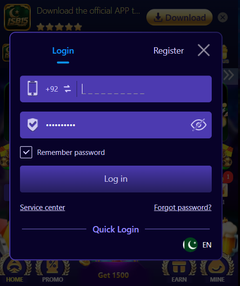 ISB15 Game Login Guide