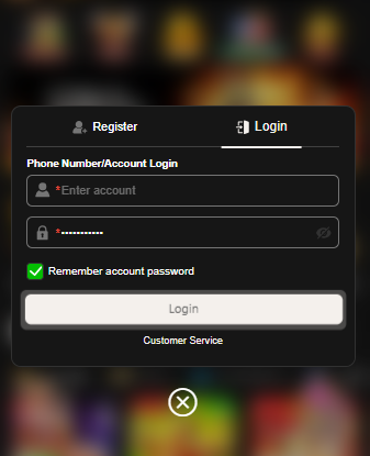 GGR678 Game Login Process