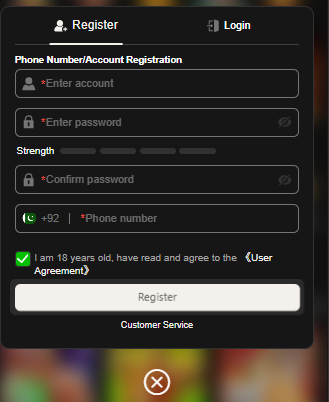 GGR678 Game Registration Process