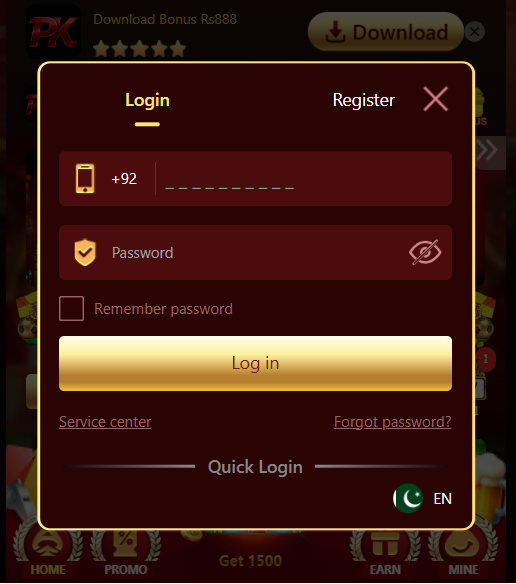 PKPlus Game Login Guide