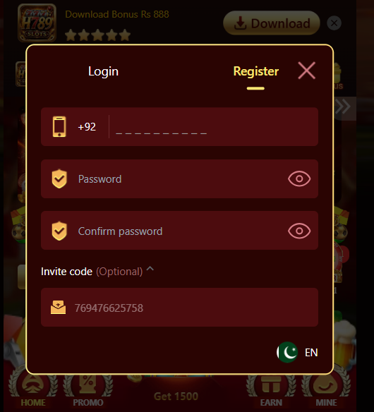 H789 Game Registration Process