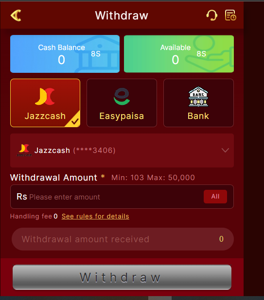H789 Game Withdrawal Process