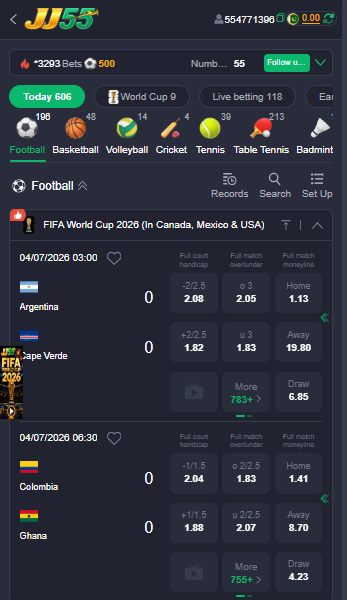 JJ55 Sports Betting