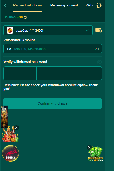 JJ77 Game Withdrawal Process