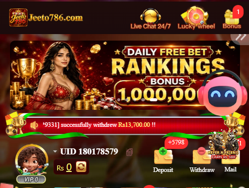 Jeeto786 Game Best Betting App in Pakistan